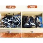 120PCS 6 Inch Cable Ties Reusable Multi-Purpose Wire Ties Cord Organizer Adjustable Cable Management 5 Colors