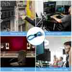 120PCS 6 Inch Cable Ties Reusable Multi-Purpose Wire Ties Cord Organizer Adjustable Cable Management 5 Colors