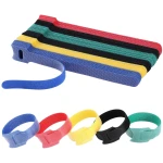 120PCS 6 Inch Cable Ties Reusable Multi-Purpose Wire Ties Cord Organizer Adjustable Cable Management 5 Colors