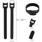 120PCS 6 Inch Cable Ties Reusable Multi-Purpose Wire Ties Cord Organizer Adjustable Cable Management 5 Colors