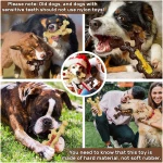2 Pack Dog Chew Toys for Aggressive Chewers,Boredom and Stimulating Best Dog Toys for Medium/Large Breed,Tough Almost Indestructible Dog Bones for Teeth Cleaning and Training