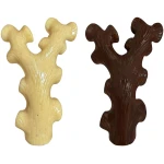 2 Pack Dog Chew Toys for Aggressive Chewers,Boredom and Stimulating Best Dog Toys for Medium/Large Breed,Tough Almost Indestructible Dog Bones for Teeth Cleaning and Training