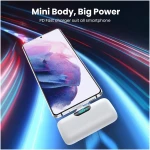 [2-Pack] Mini Portable Charger 5000mAh Power Bank,3A PD USB C Cell Phone Portable Power, LCD Display Battery Pack Compatible with iPhone 16/15/15 plus/15 pro/15 pro...