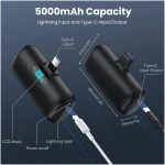 [2-Pack] Mini Portable Charger 5000mAh Power Bank,3A PD USB C Cell Phone Portable Power, LCD Display Battery Pack Compatible with iPhone 16/15/15 plus/15 pro/15 pro...