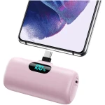 [2-Pack] Mini Portable Charger 5000mAh Power Bank,3A PD USB C Cell Phone Portable Power, LCD Display Battery Pack Compatible with iPhone 16/15/15 plus/15 pro/15 pro...