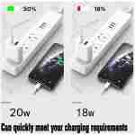 2 个装 USB C 充电器块，双端口 C 型壁式充电器快速充电 20W 电源适配器立方体，适用于 iPhone 14/14 Pro/14 Pro Max/14 Plus/13/12/11、XS/XR/X、iPad、三星等