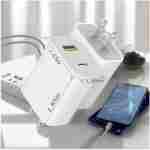 2 个装 USB C 充电器块，双端口 C 型壁式充电器快速充电 20W 电源适配器立方体，适用于 iPhone 14/14 Pro/14 Pro Max/14 Plus/13/12/11、XS/XR/X、iPad、三星等