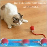 2025 Upgraded Interactive Cat Toys Balls，Interactive Rolling Cat Ball, Automatic Moving Cat/Dog Balls for Indoor Cats 360° Fast Rolling on Carpet, Motion Activate Cat/Dog Toys...