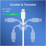 20W USB C Fast Charger 10 FT [MFi Certified] Compatible with iPhone 14 13 12 11 XS XR X 8 iPad, 3 Pack PD Wall Charger Block with 10FT Long Type C Lightning Cable (White)