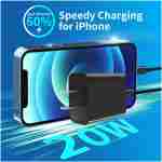 20W USB C Fast Charger 10 FT [MFi Certified] Compatible with iPhone 14 13 12 11 XS XR X 8 iPad, 3 Pack PD Wall Charger Block with 10FT Long Type C Lightning Cable (White)
