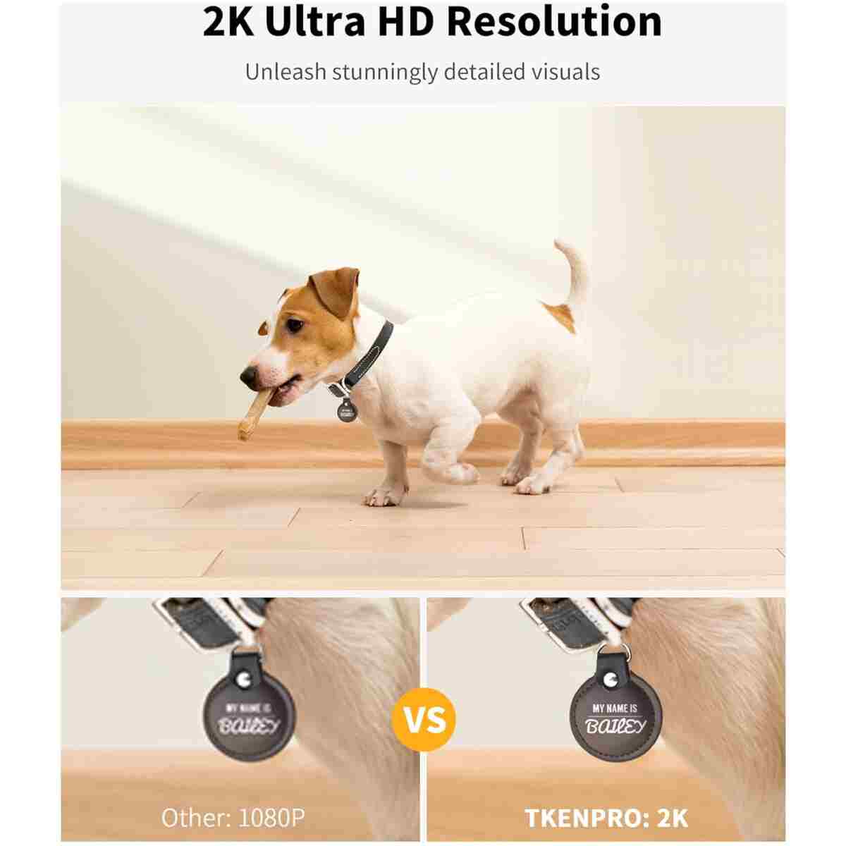 2K Pet Camera Treat Dispenser, 360°View Dog Camera with Phone App, 5G&2.4G WiFi 2-Way Talk Pet Camera Indoor for Cats Remote Treat Tossing, Motion Alerts, Auto Tracking