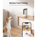 2K Pet Camera Treat Dispenser, 360°View Dog Camera with Phone App, 5G&2.4G WiFi 2-Way Talk Pet Camera Indoor for Cats Remote Treat Tossing, Motion Alerts, Auto Tracking