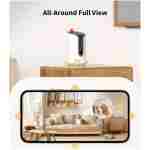 2K Pet Camera Treat Dispenser, 360°View Dog Camera with Phone App, 5G&2.4G WiFi 2-Way Talk Pet Camera Indoor for Cats Remote Treat Tossing, Motion Alerts, Auto Tracking