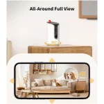 2K Pet Camera Treat Dispenser, 360°View Dog Camera with Phone App, 5G&2.4G WiFi 2-Way Talk Pet Camera Indoor for Cats Remote Treat Tossing, Motion Alerts, Auto Tracking