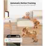 2K Pet Camera Treat Dispenser, 360°View Dog Camera with Phone App, 5G&2.4G WiFi 2-Way Talk Pet Camera Indoor for Cats Remote Treat Tossing, Motion Alerts, Auto Tracking