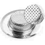 2PCS Kitchen Sink Strainer - Stainless Steel, Large Wide Rim 4.5" Diameter