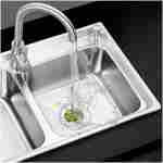 2PCS Kitchen Sink Strainer - Stainless Steel, Large Wide Rim 4.5" Diameter