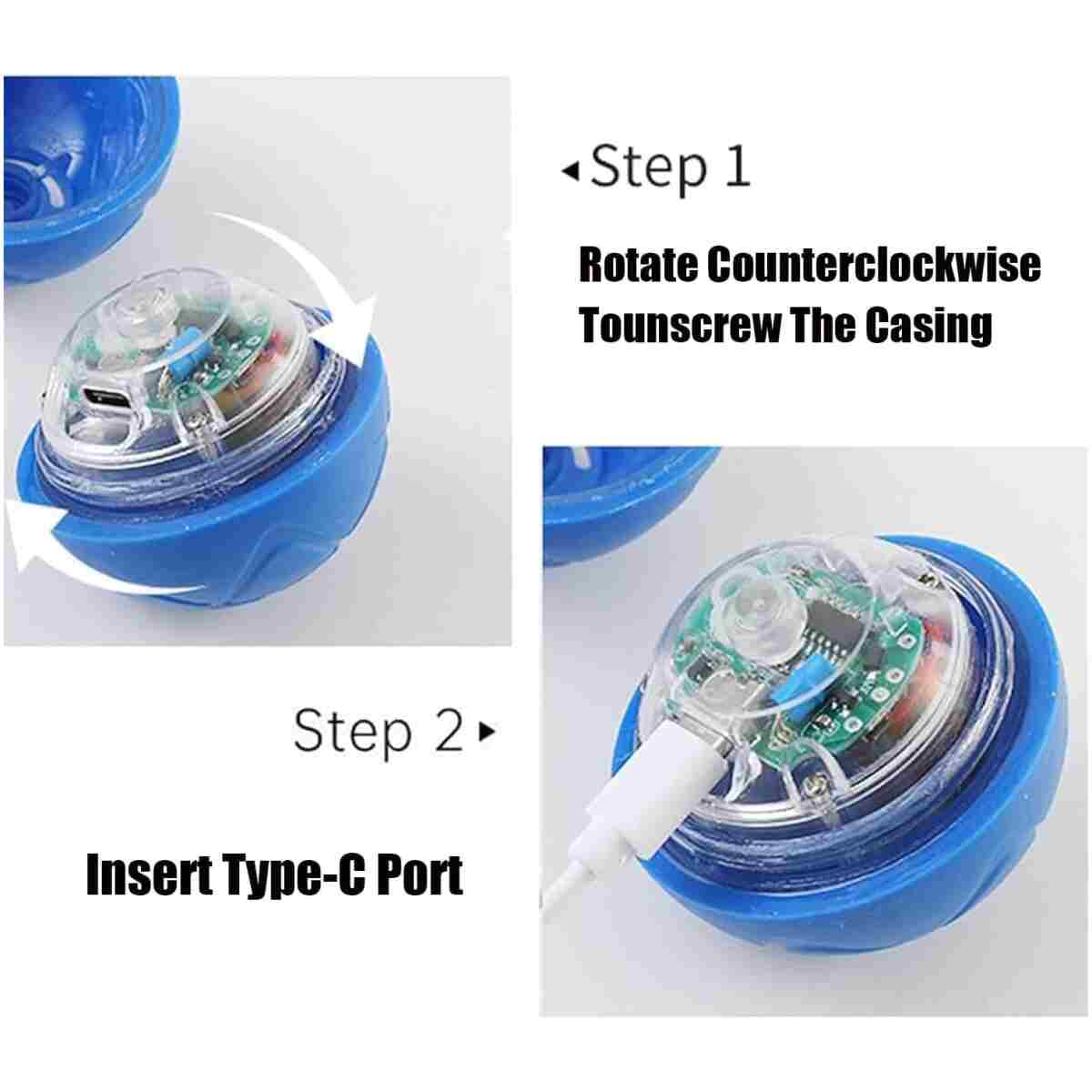 2PCS Shaky Ball Toy for Dogs, Vibrating Dog Ball, USB Rechargeable, Interactive, Automatic Moving, Bouncing, Perfect for Small, Medium, Large Dogs