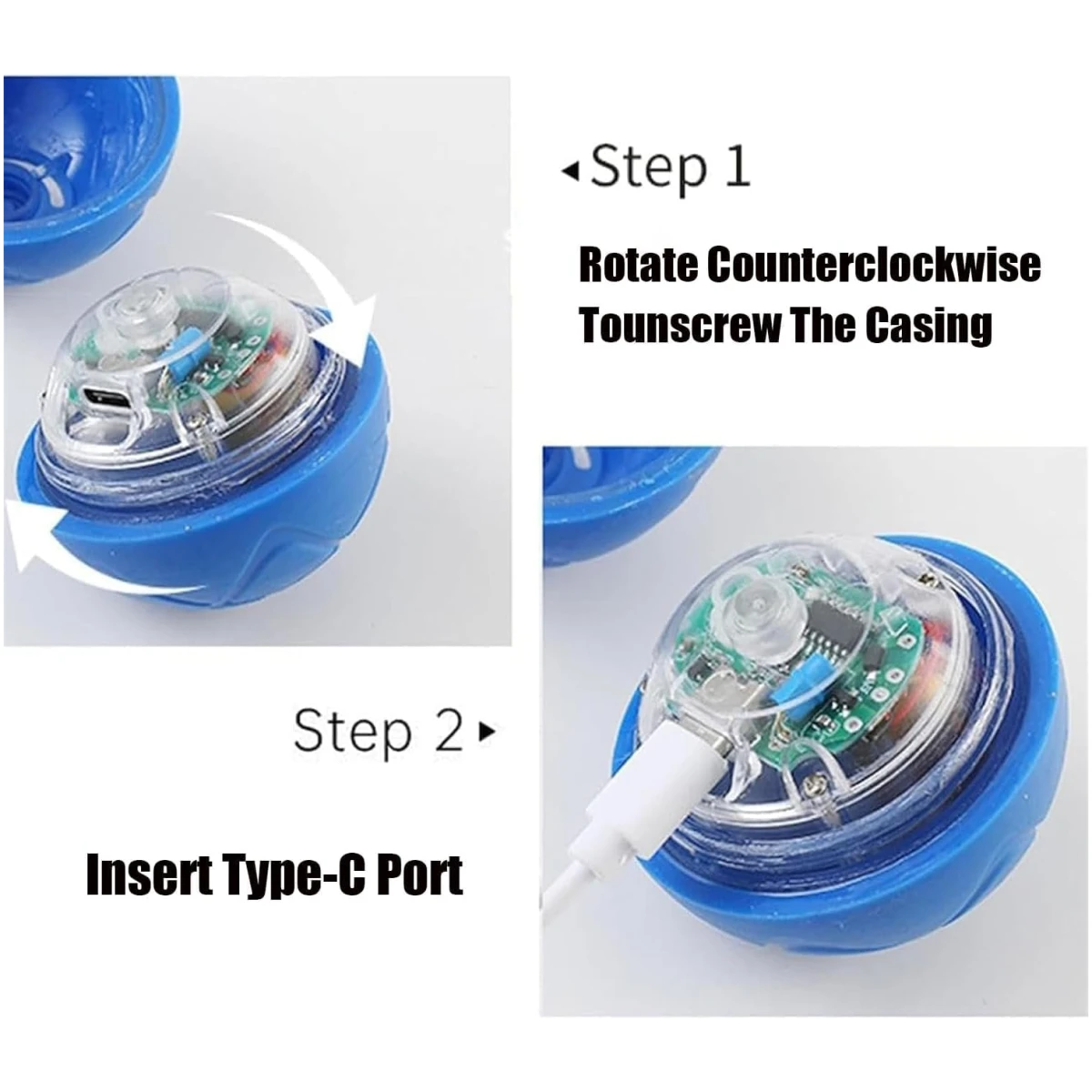 2PCS Shaky Ball Toy for Dogs, Vibrating Dog Ball, USB Rechargeable, Interactive, Automatic Moving, Bouncing, Perfect for Small, Medium, Large Dogs
