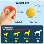 2PCS Shaky Ball Toy for Dogs, Vibrating Dog Ball, USB Rechargeable, Interactive, Automatic Moving, Bouncing, Perfect for Small, Medium, Large Dogs