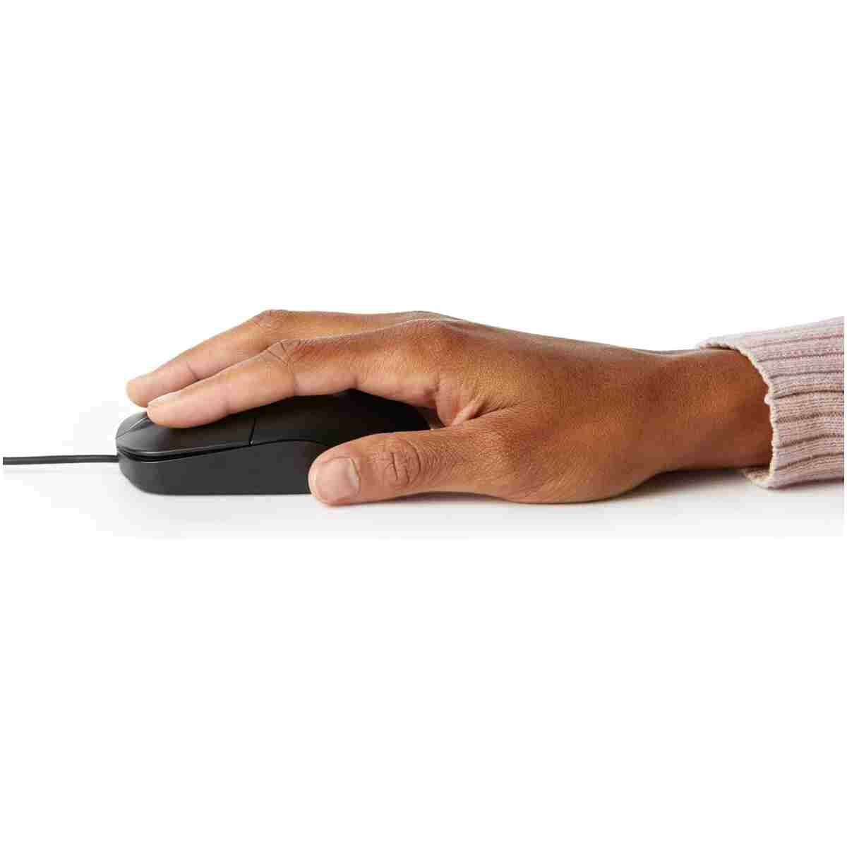 3-Button USB Wired Mouse with Scrolling and Tracking - Standard, Black