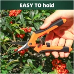 3-Pack Stainless Steel Pruning Shears, Pruning Snips and Clippers for Gardening