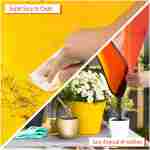 3 Pcs 26.8" x 26.8" Repotting Mat for Indoor Plants Transplanting and Potting Soil Mess Control, Plant Gifts for Plant Lovers