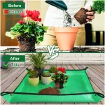 3 PCS 27"x 27" PE Waterproof Indoor & Outdoor Potting Mat, Green, 27" x 27"