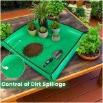 3 PCS 27"x 27" PE Waterproof Indoor & Outdoor Potting Mat, Green, 27" x 27"