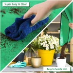 3 PCS 27"x 27" PE Waterproof Indoor & Outdoor Potting Mat, Green, 27" x 27"