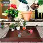 3 PCS 27"x 27" PE Waterproof Indoor & Outdoor Potting Mat, Green, 27" x 27"