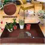 3 PCS 27"x 27" PE Waterproof Indoor & Outdoor Potting Mat, Green, 27" x 27"