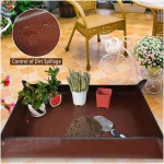 3 PCS 27"x 27" PE Waterproof Indoor & Outdoor Potting Mat, Green, 27" x 27"