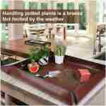 3 PCS 27"x 27" PE Waterproof Indoor & Outdoor Potting Mat, Green, 27" x 27"