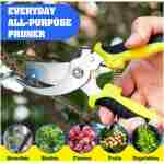 4 Pack Garden Pruning Shears, Stainless Steel Garden Shears, Gardening Shears, Garden Scissors, Garden Clippers, Pruning Snips, Pruning Shears for Gardening Tools (4PCS Yellow...