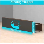 4 Pack Magnetic Spice Storage Rack Organizer for Refrigerator and Oven, Bronze Fridge Organizers and Storage