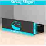 4 Pack Magnetic Spice Storage Rack Organizer for Refrigerator and Oven, Black Fridge Organizers and Storage