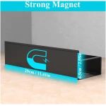 4 Pack Magnetic Spice Storage Rack Organizer for Refrigerator and Oven, Black Fridge Organizers and Storage