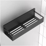 4 Pack Magnetic Spice Storage Rack Organizer for Refrigerator and Oven, Black Fridge Organizers and Storage