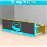 4 Pack Magnetic Spice Storage Rack Organizer for Refrigerator and Oven, Black Fridge Organizers and Storage