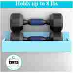 4 Pack Magnetic Spice Storage Rack Organizer for Refrigerator and Oven, Blue Fridge Organizers and Storage
