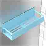 4 Pack Magnetic Spice Storage Rack Organizer for Refrigerator and Oven, Blue Fridge Organizers and Storage