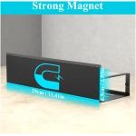 4 Pack Magnetic Spice Storage Rack Organizer for Refrigerator and Oven, Clear Fridge Organizers and Storage
