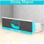 4 Pack Magnetic Spice Storage Rack Organizer for Refrigerator and Oven, Cream White Fridge Organizers and Storage