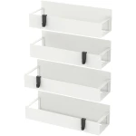 4 Pack Magnetic Spice Storage Rack Organizer for Refrigerator and Oven, Cream White Fridge Organizers and Storage