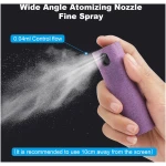 4 Pack Screen Cleaner 3-in-1 Touchscreen Mist Cleaner Spray and Microfiber Cloth Built-in Cleaning Solution Portable Reusable Fingerprint-Proof Spray Bottle for Phone Laptop...