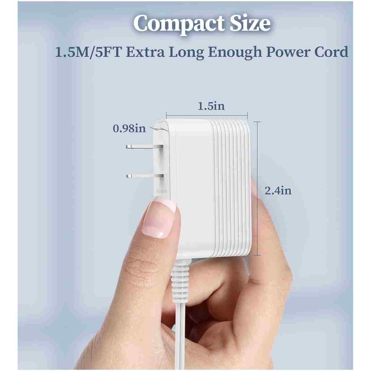 5V Charger for PETLIBRO Automatic Cat Feeder AC Adapter Compatible with PETLIBRO PLAF005 PLAF004 PLAF003 PLAF203 PLAF103 PLAF108 Rechargeable Cat Food Dispenser Power Supply Cord