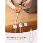 6 Pack Magnetic Cable Clips [Cable Smooth Adjustable] Cord Holder, Under Desk Cable Management, JOYROOM Adhesive Wire Holder Keeper Organizer for Home Office Desk Phone Car Wall...