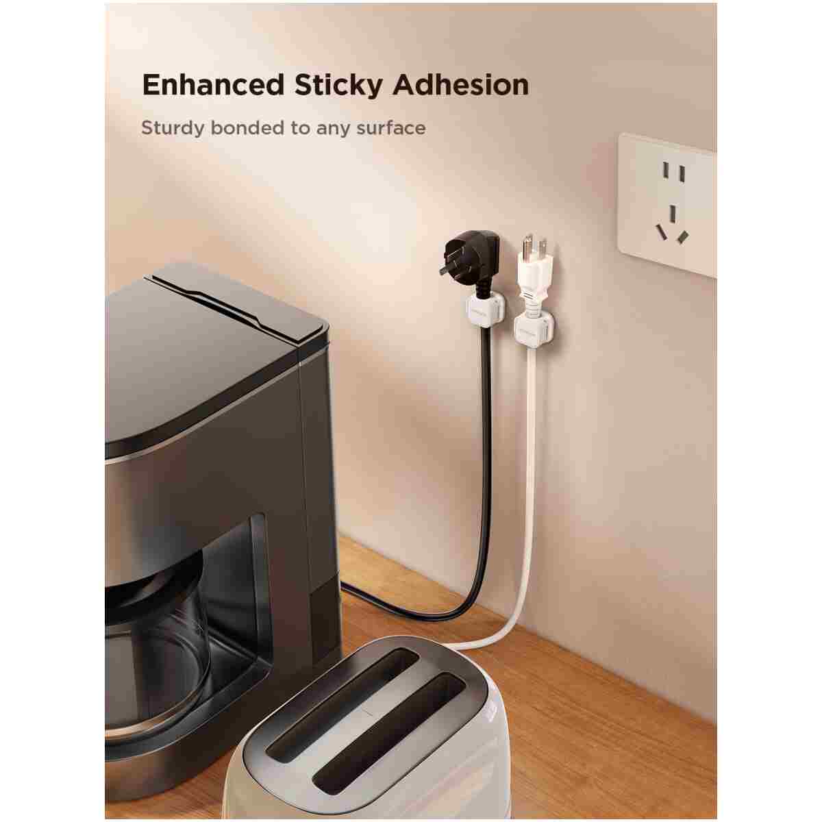 6 Pack Magnetic Cable Clips [Cable Smooth Adjustable] Cord Holder, Under Desk Cable Management, JOYROOM Adhesive Wire Holder Keeper Organizer for Home Office Desk Phone Car Wall...