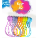 6 Pack Reusable Silicone Magnetic Cable Ties Twist Ties for Home/Office Cord Wrap, Cable Organizer, Magnetic Cord Holder, Cable Organizer Fridge Magnets - Perfect Smart Home...